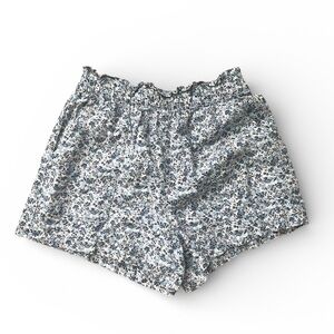 Abercrombie & Fitch Blue Floral High Waist Shorts